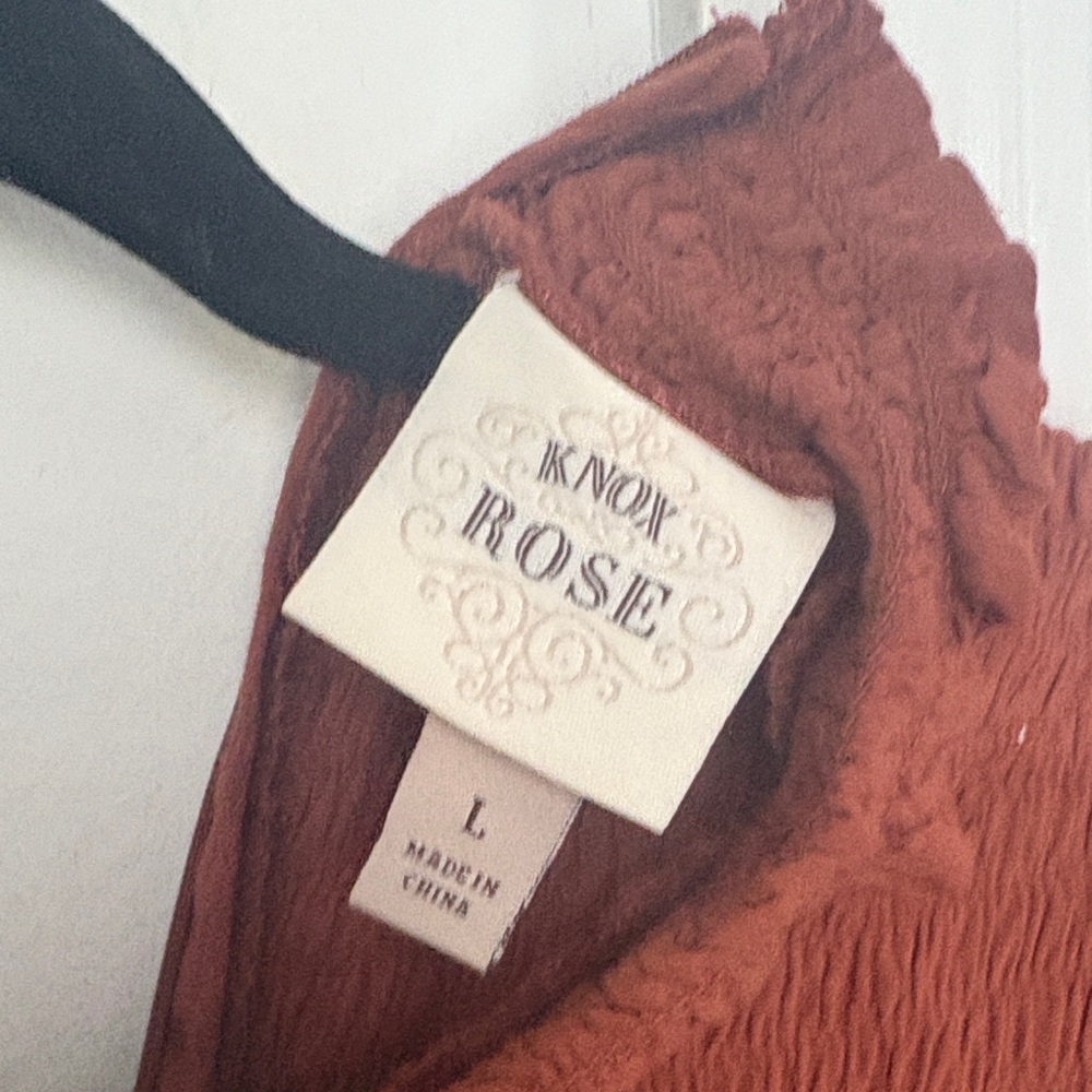 Knox Rose Rust Ruffle Blouse - Picture 2 of 2